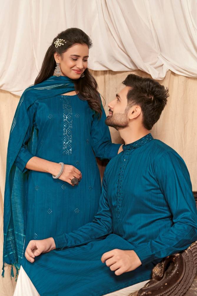 Royal Couple 10 New Stylish Festive Wear Designer Couple Kurta Collection
